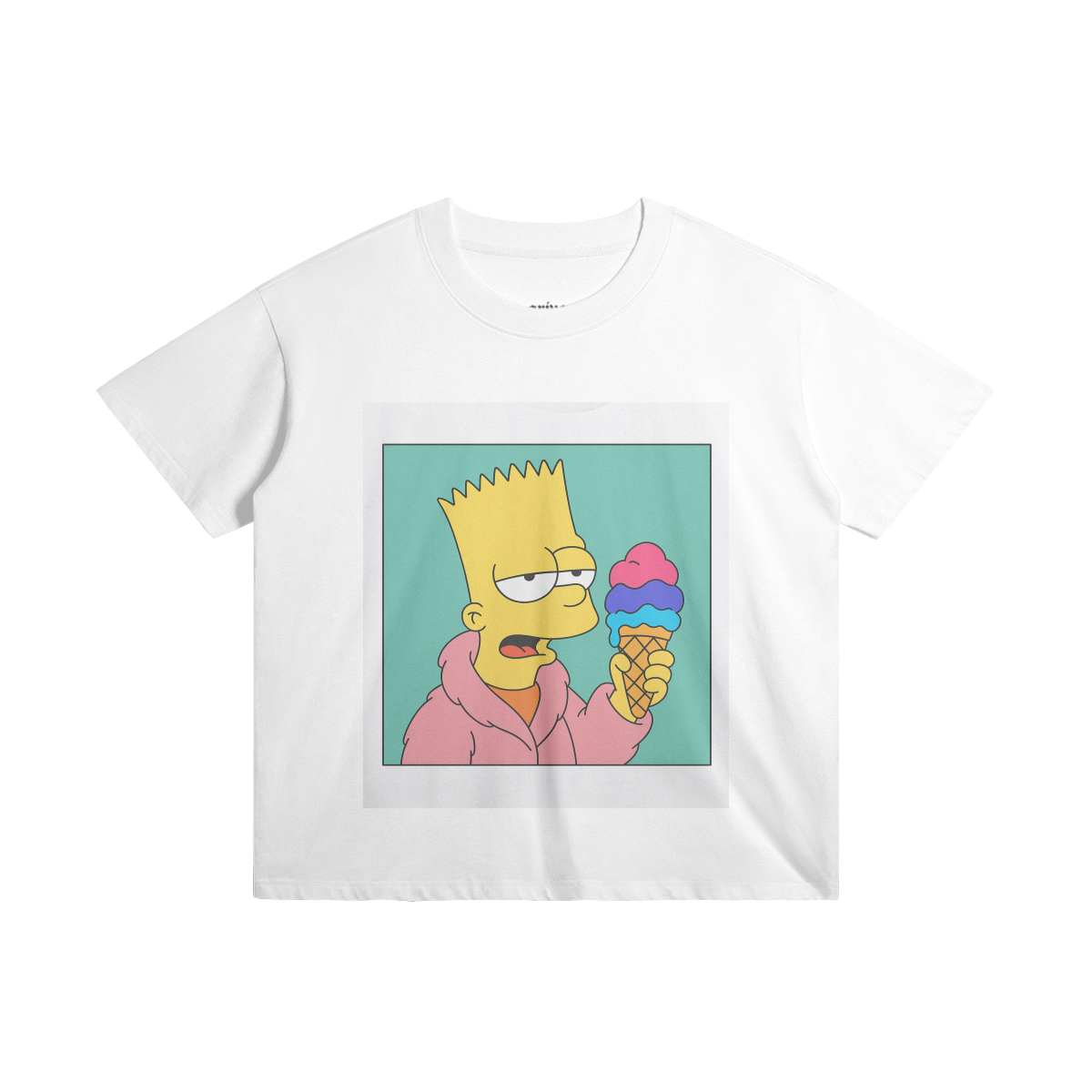 Cartoon Graphic Tee - WHITE - Graphic Tees