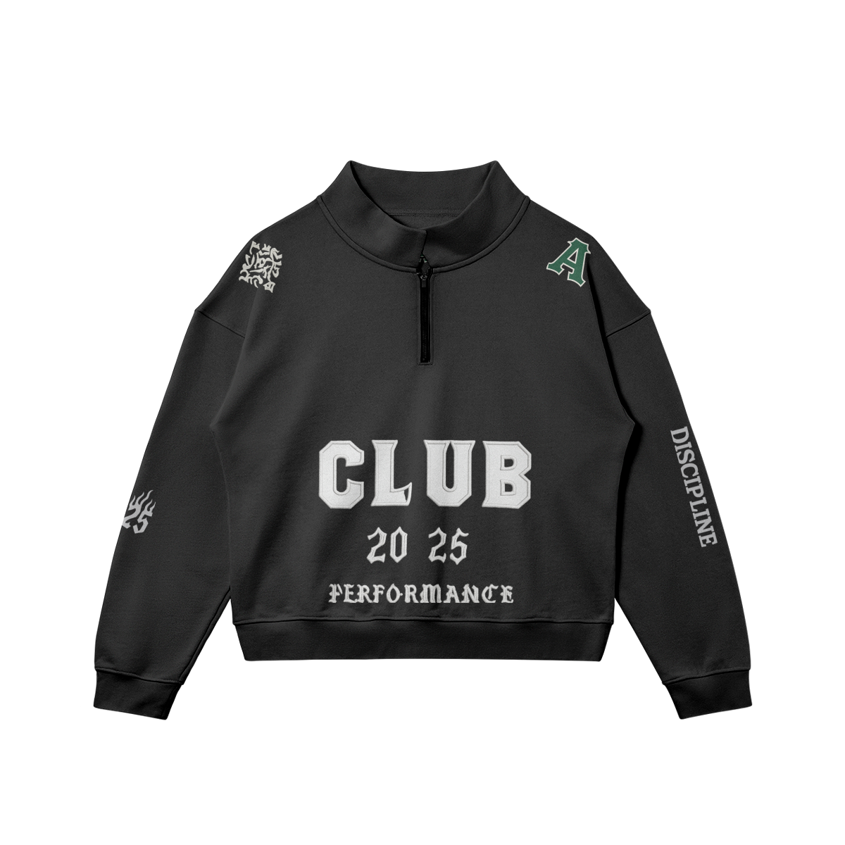 CLUB 2025 Quarter-Zip - Black / S - Sweatshirt