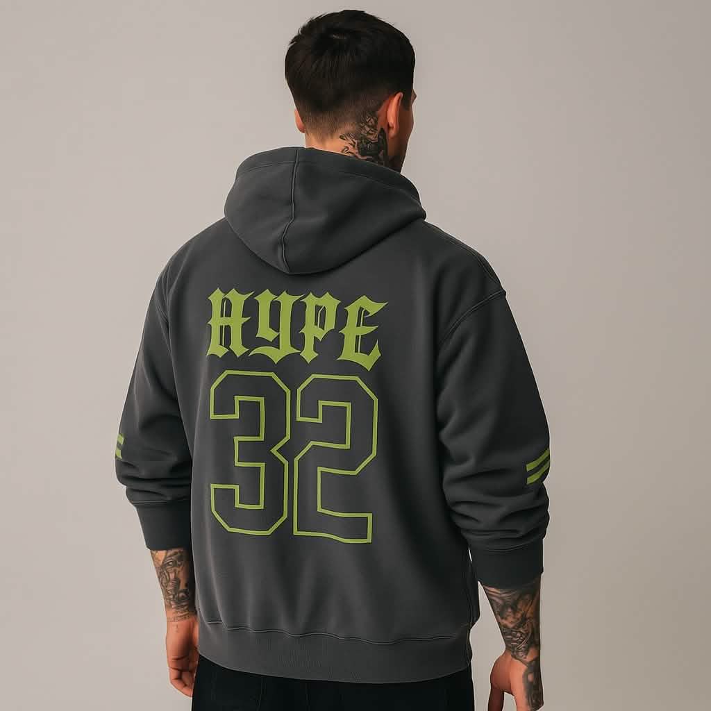 Crownless King Graphic Hoodie – Gray - Hoodies
