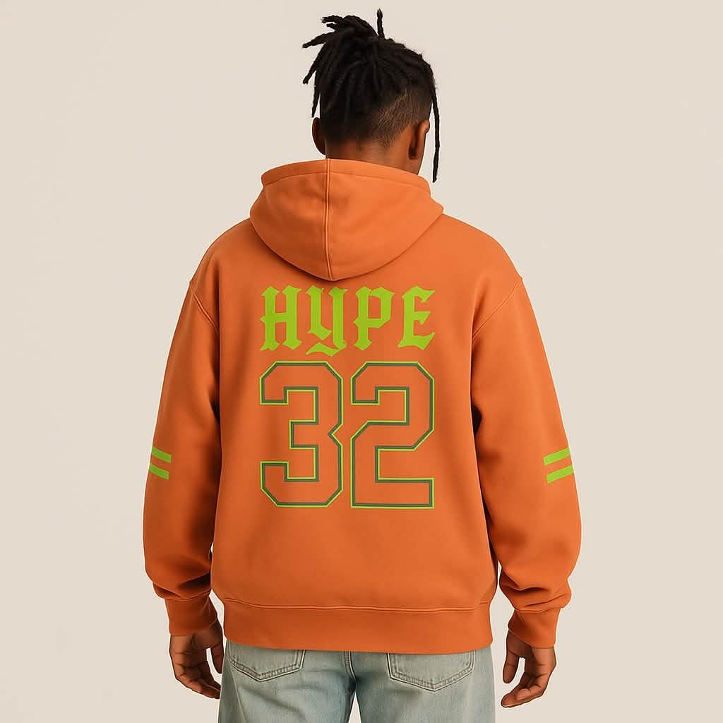 Crownless King Graphic Hoodie – ORANGE - Hoodies