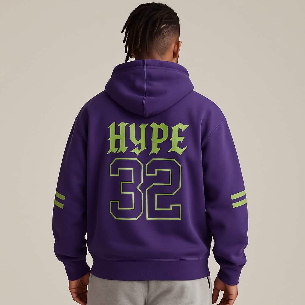 Crownless King Graphic Hoodie – PURPLE - Hoodies