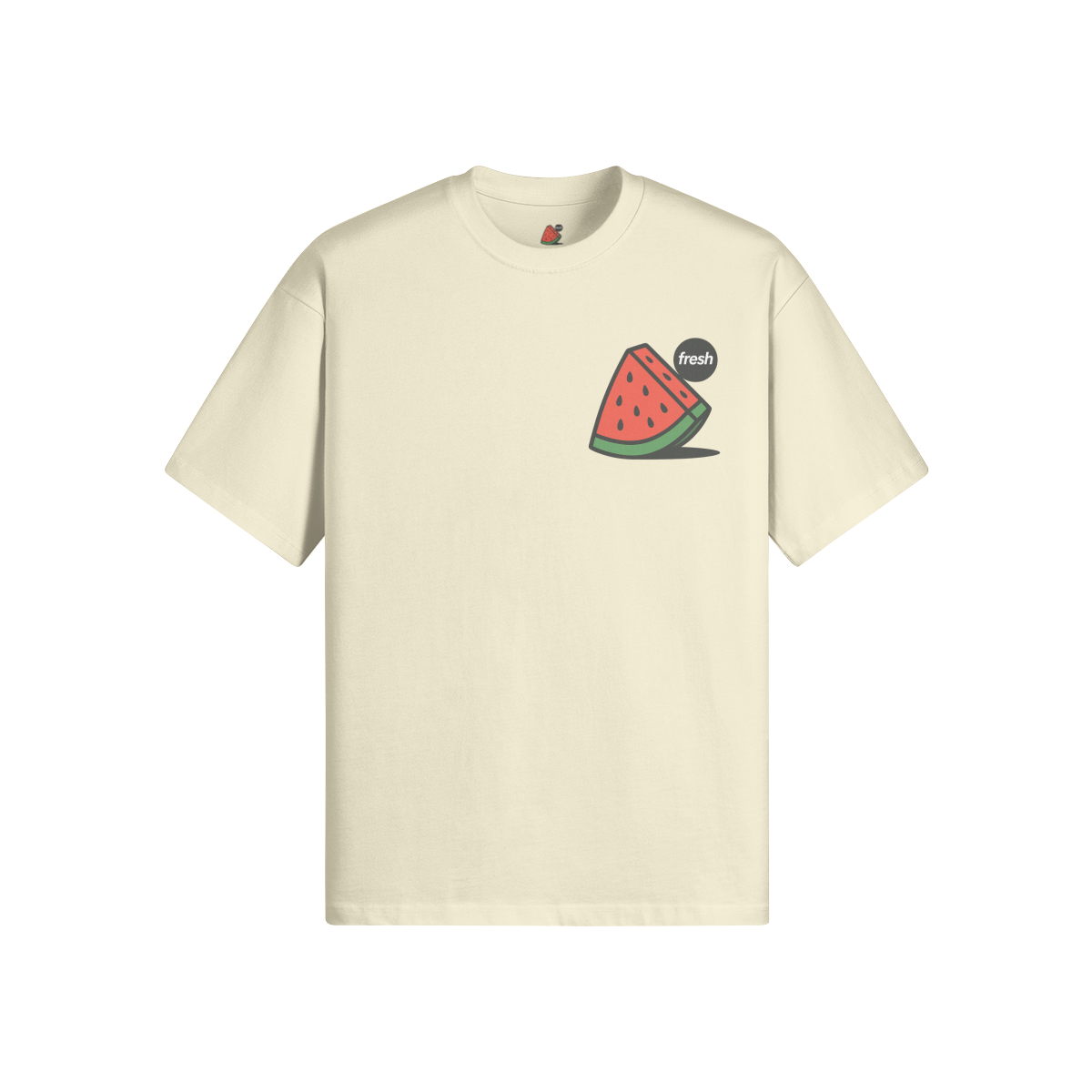 Fresh Watermelon T-Shirt - CREAM - White Rock / XS - Graphic Tees