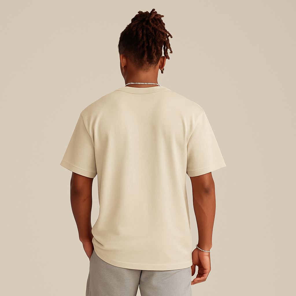Guard Your Heart’ Blue Rose Graphic Tee - CREAM - Graphic Tees