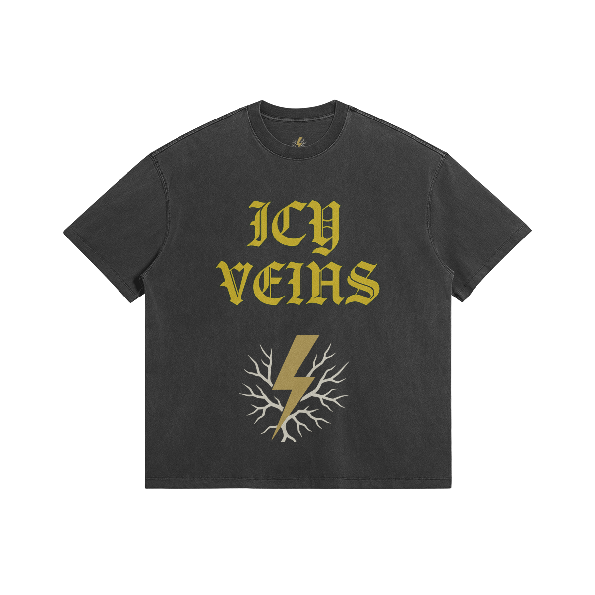 Icy Veins Graphic Tee - BLACK - Dark Gray / XS - Graphic Tees