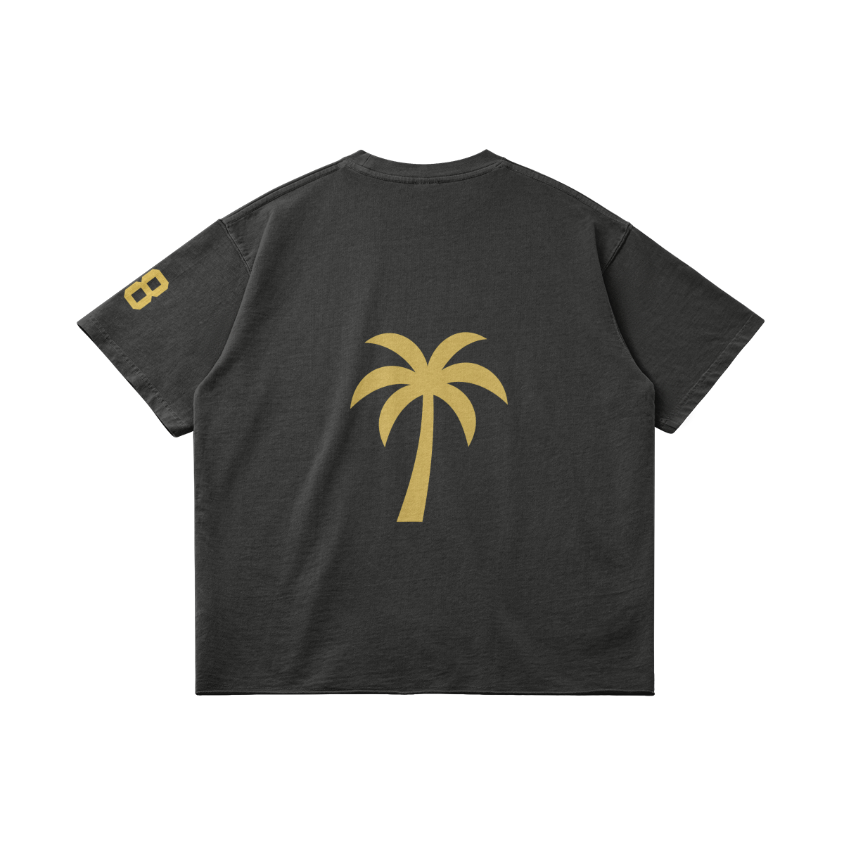 LA 78 Oversized Graphic T-Shirt - FADED BLACK - Graphic Tees