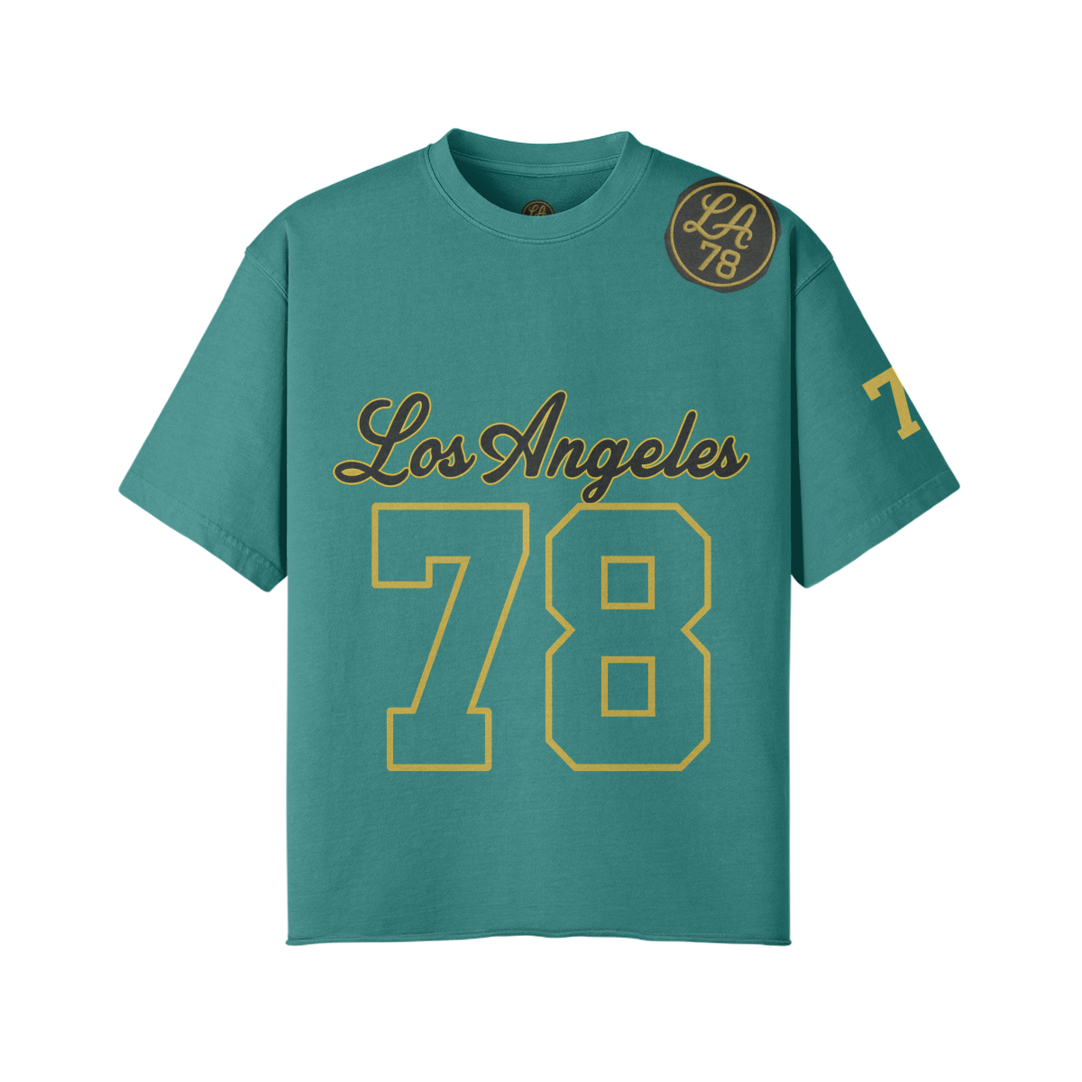 LA 78 Oversized Graphic T-Shirt - WINTERGREEN - Wintergreen Dream / S - Graphic Tees