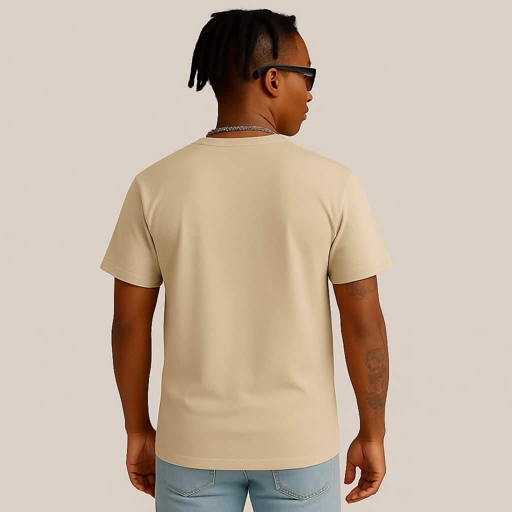 Louder Than Life Rock T-Shirt - BEIGE - Graphic Tees