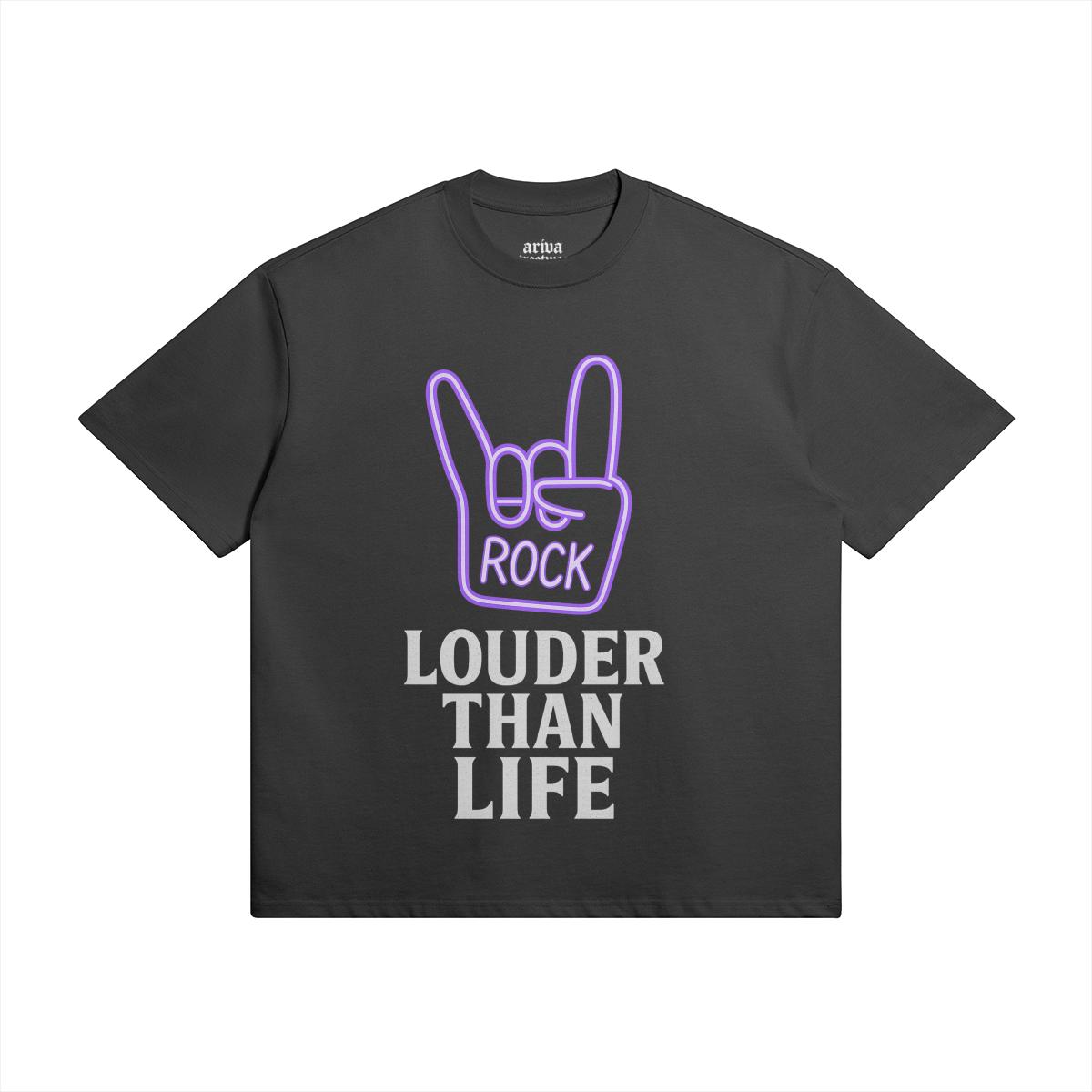 Louder Than Life Rock T-Shirt - BLACK - Graphic Tees
