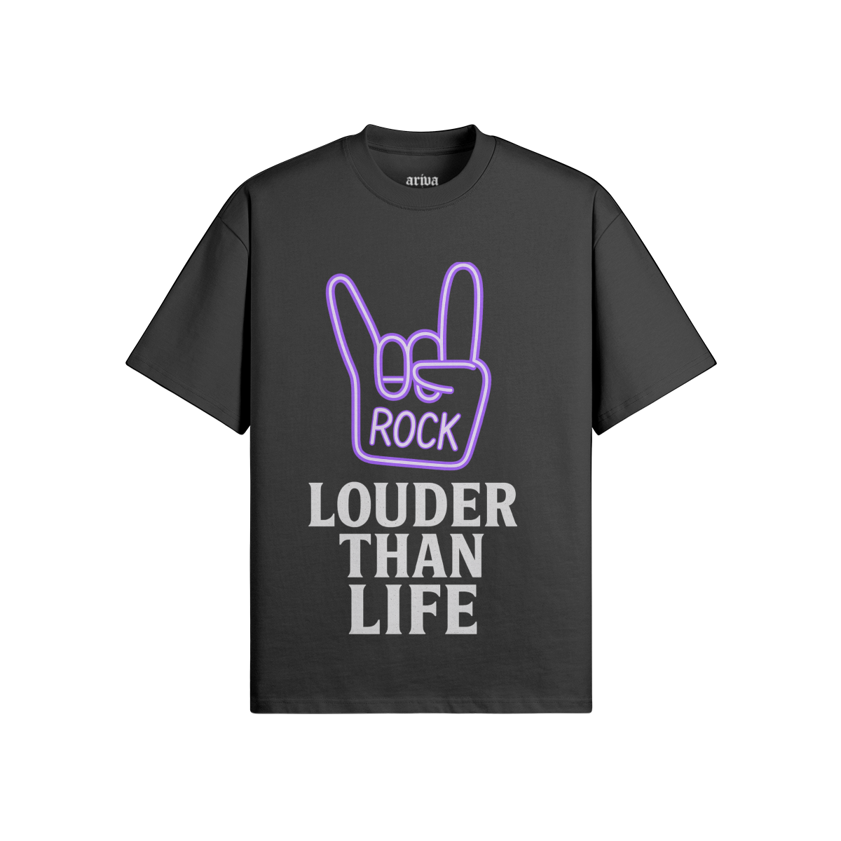 Louder Than Life Rock T-Shirt - BLACK - Black / XS - Graphic Tees