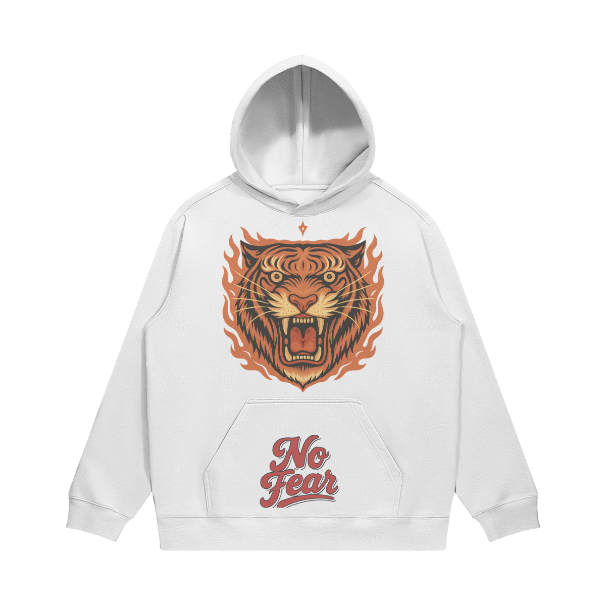 No Fear WHITE Graphic Hoodie - Hoodies