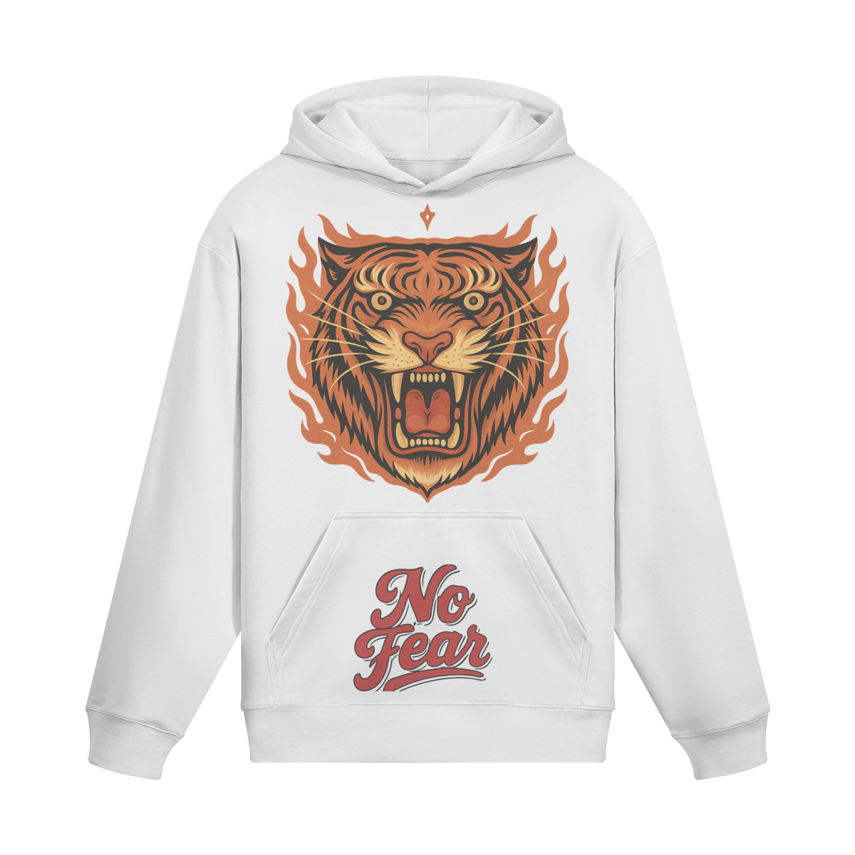 No Fear WHITE Graphic Hoodie - White / S - Hoodies