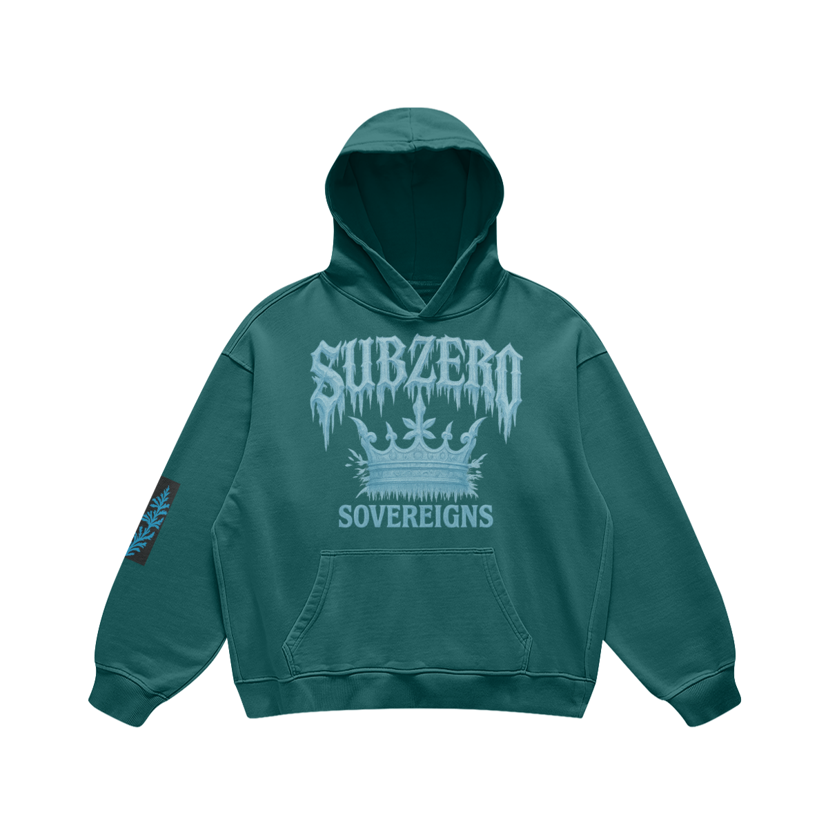 Subzero Sovereigns™ Ice Crown Hoodie - FOREST TEAL - Hoodies