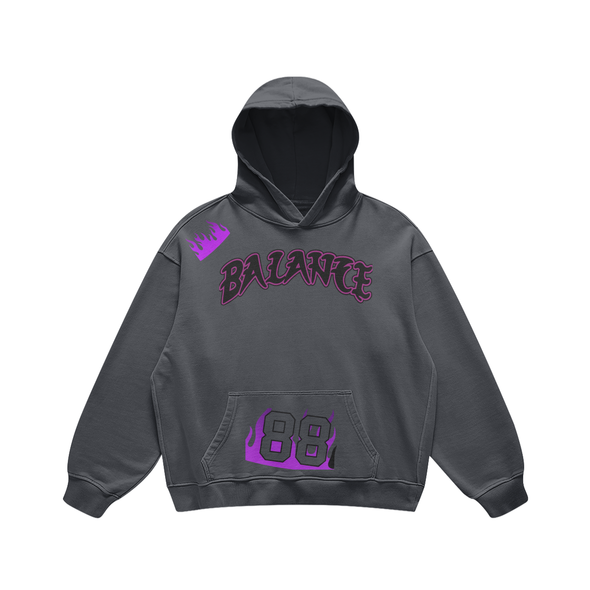 BALANCE 88 Pullover Hoodie - CHARCOAL - Hoodies