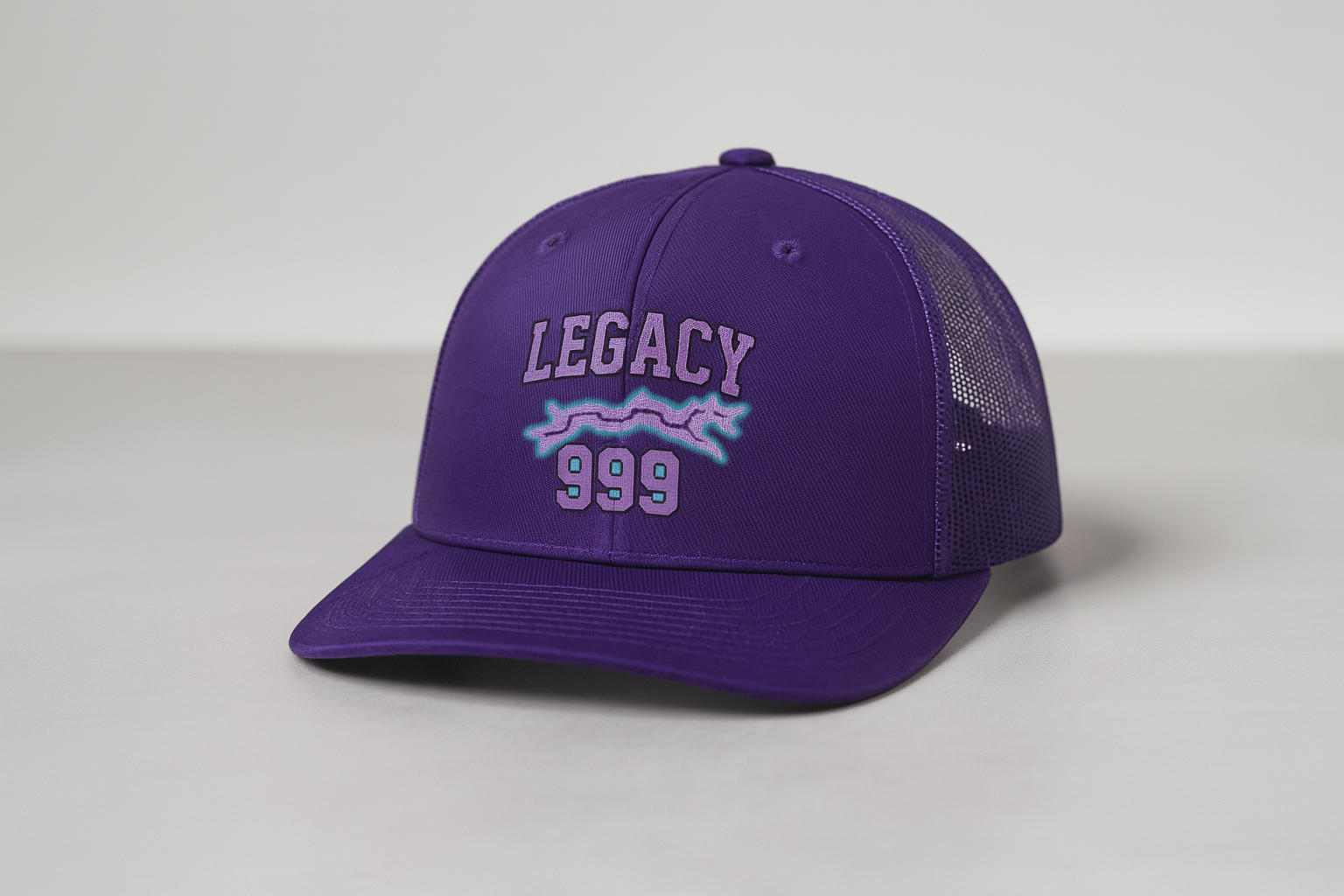 LEGACY 999 Electric Purple Trucker Hat - Purple / One size / Unisex - Snapback