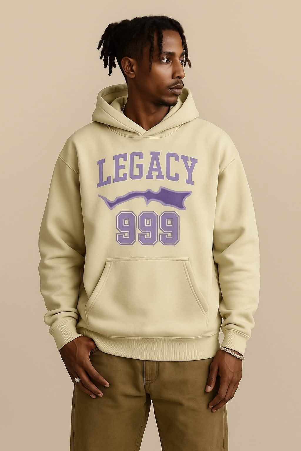 LEGACY 999 Vintage Hoodie - YELLOW - Hoodies